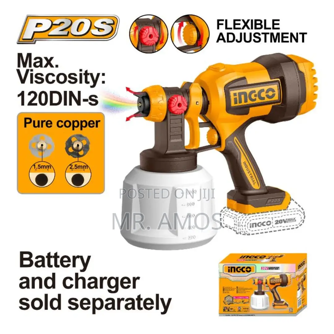 20v Cordless Spray Gun Without Battery and Charger - Csgli20042