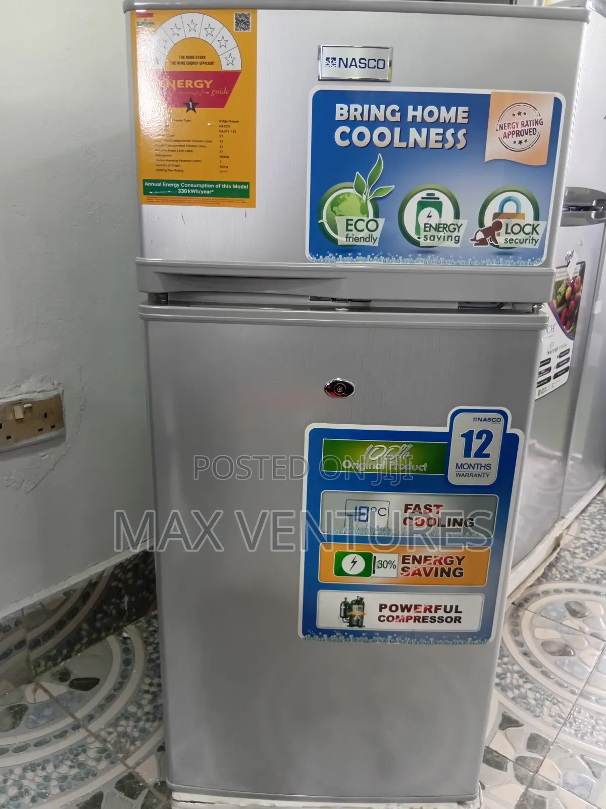 Cooling Star Rating Nasco Fridge Freezer Nasf2-12s System