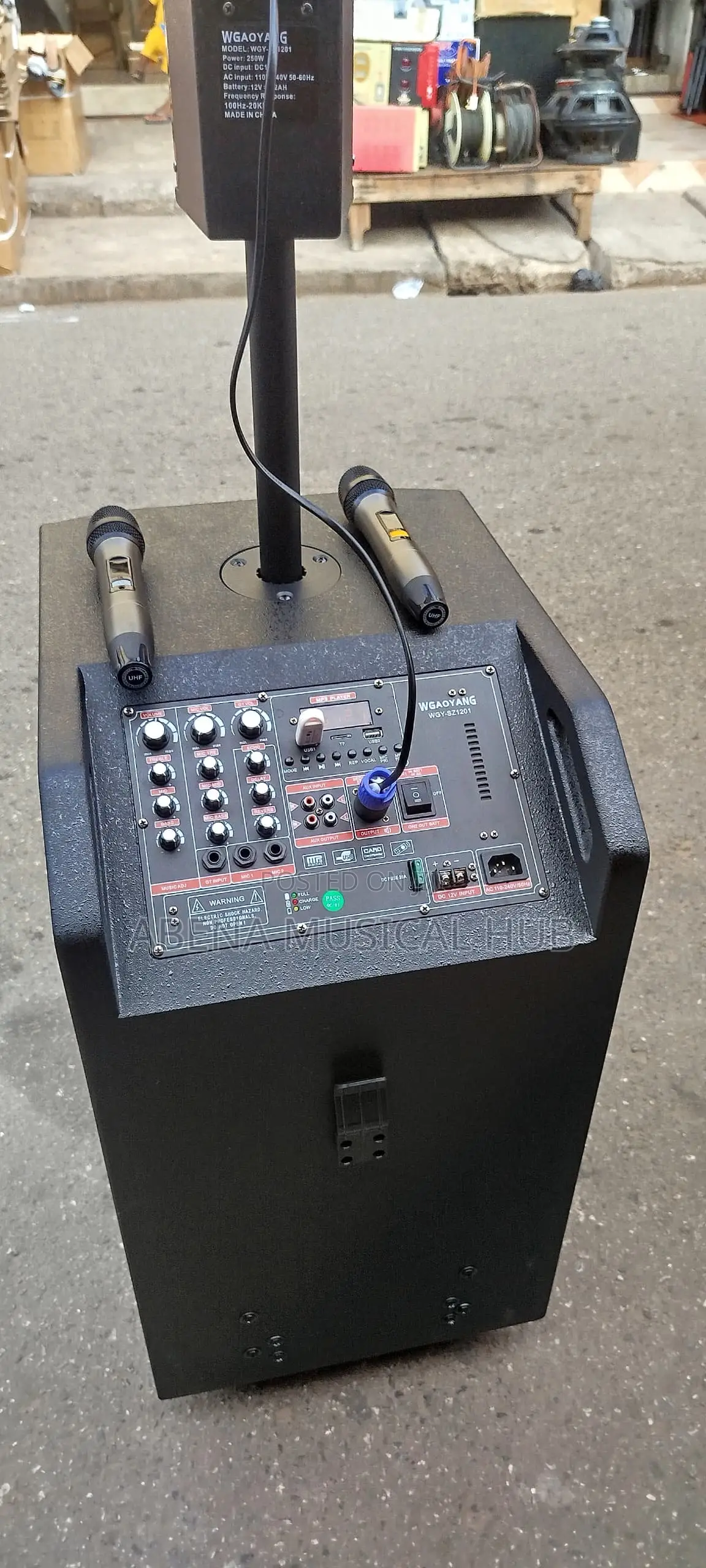 Bass and Medi Bluetooth Speaker With Two Microphones