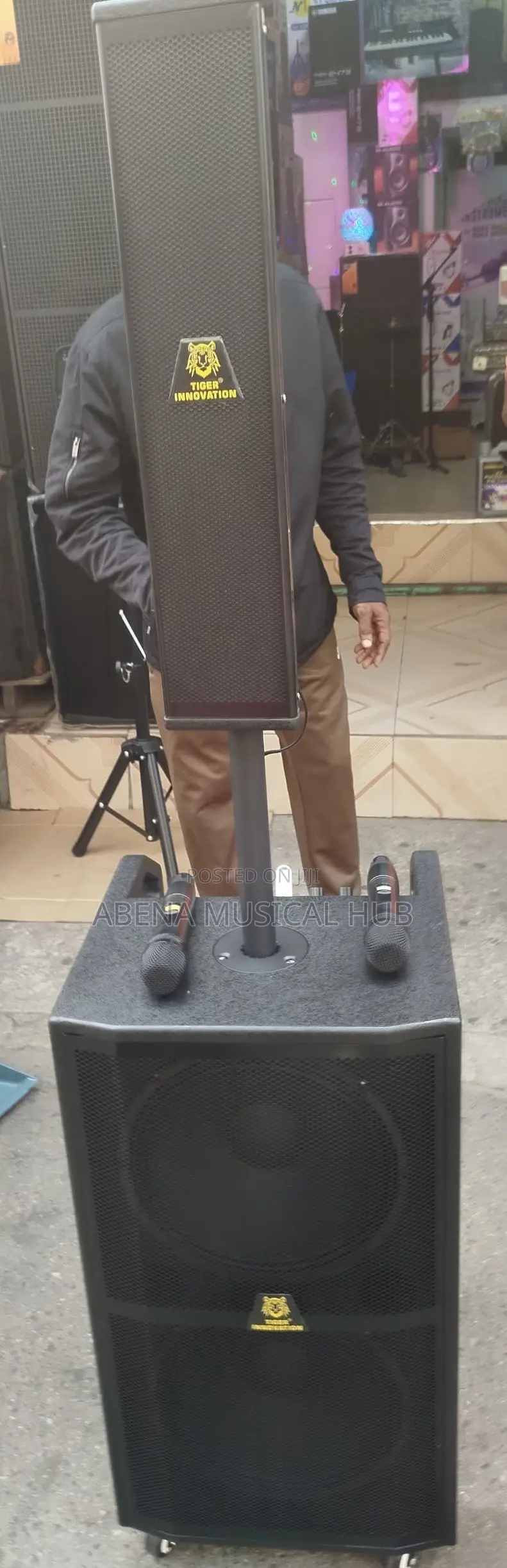 Bass and Medi Bluetooth Speaker With Two Microphones