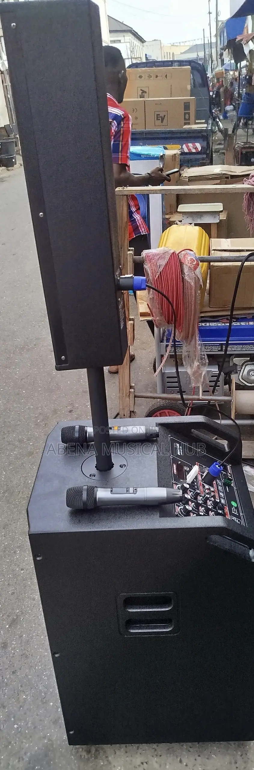 Bass and Medi Bluetooth Speaker With Two Microphones