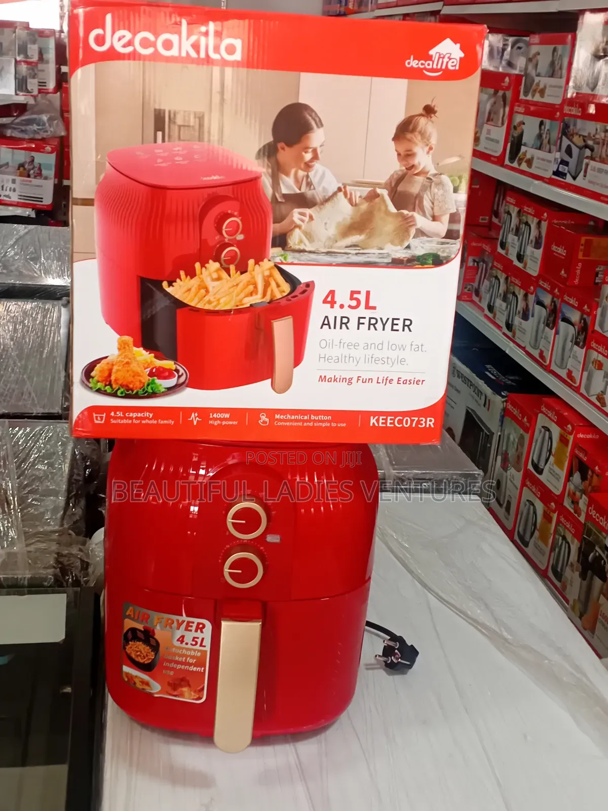 Decakila 4.5l Oil Free Air Fryer,Decakila Crispy Air Fryer