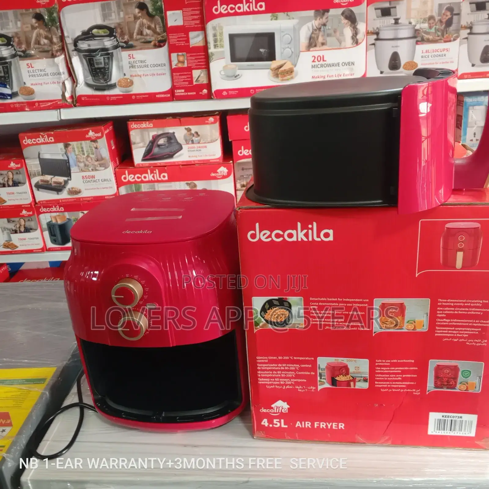 Power Saving Decakila Air Fryer 4.5l Decakila