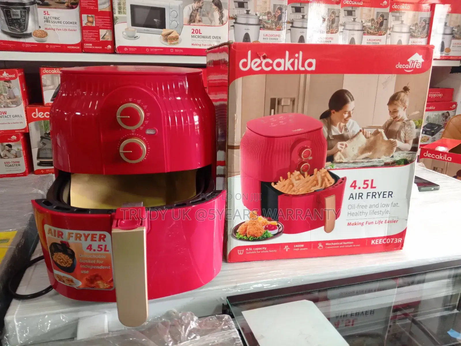 Decakila Rapid Air Fryer 4.5l