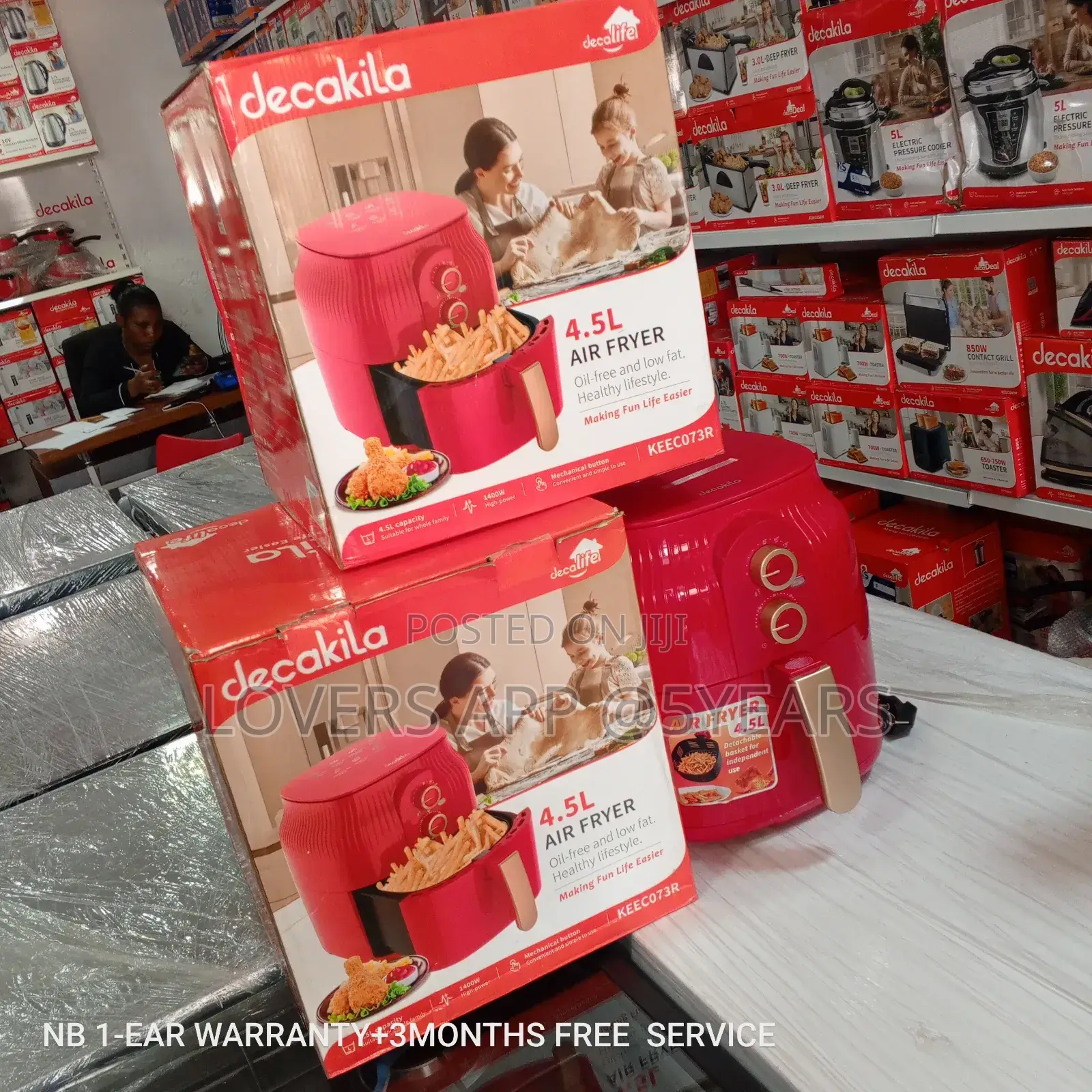 Well Heeled Decakila 4.5l Decakila Air Fryer
