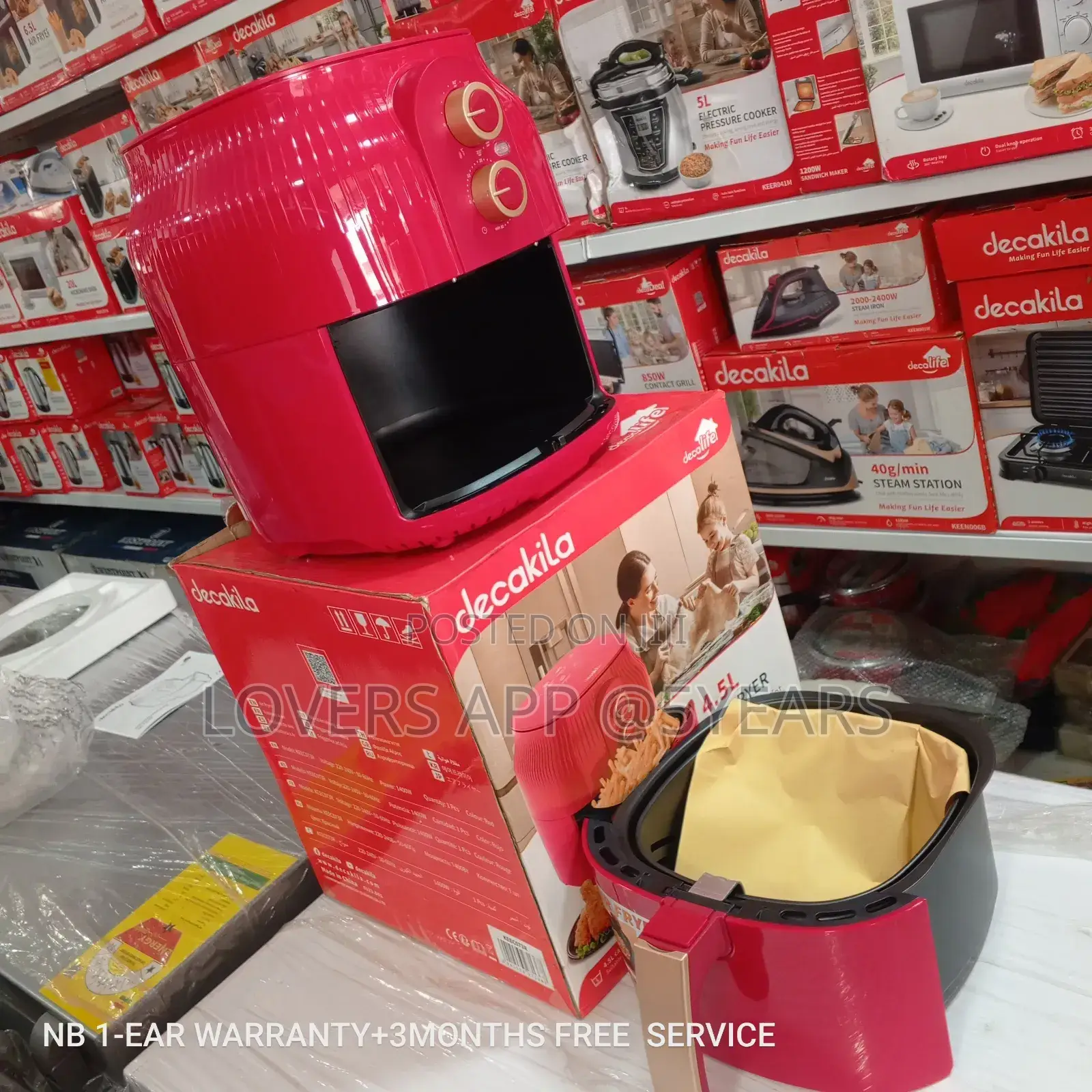 Crucial Decakila Air Fryer 4.5l Decakila Air Fryer