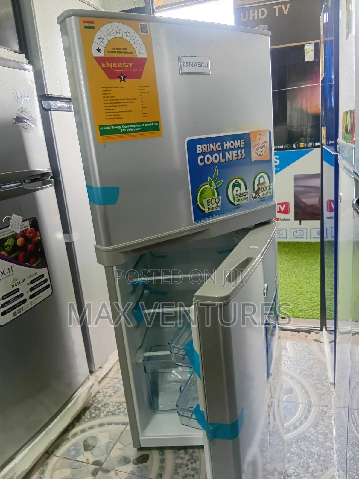 Impactful Nasco Fridge Freezer Nasf2-14s 108l Energy System