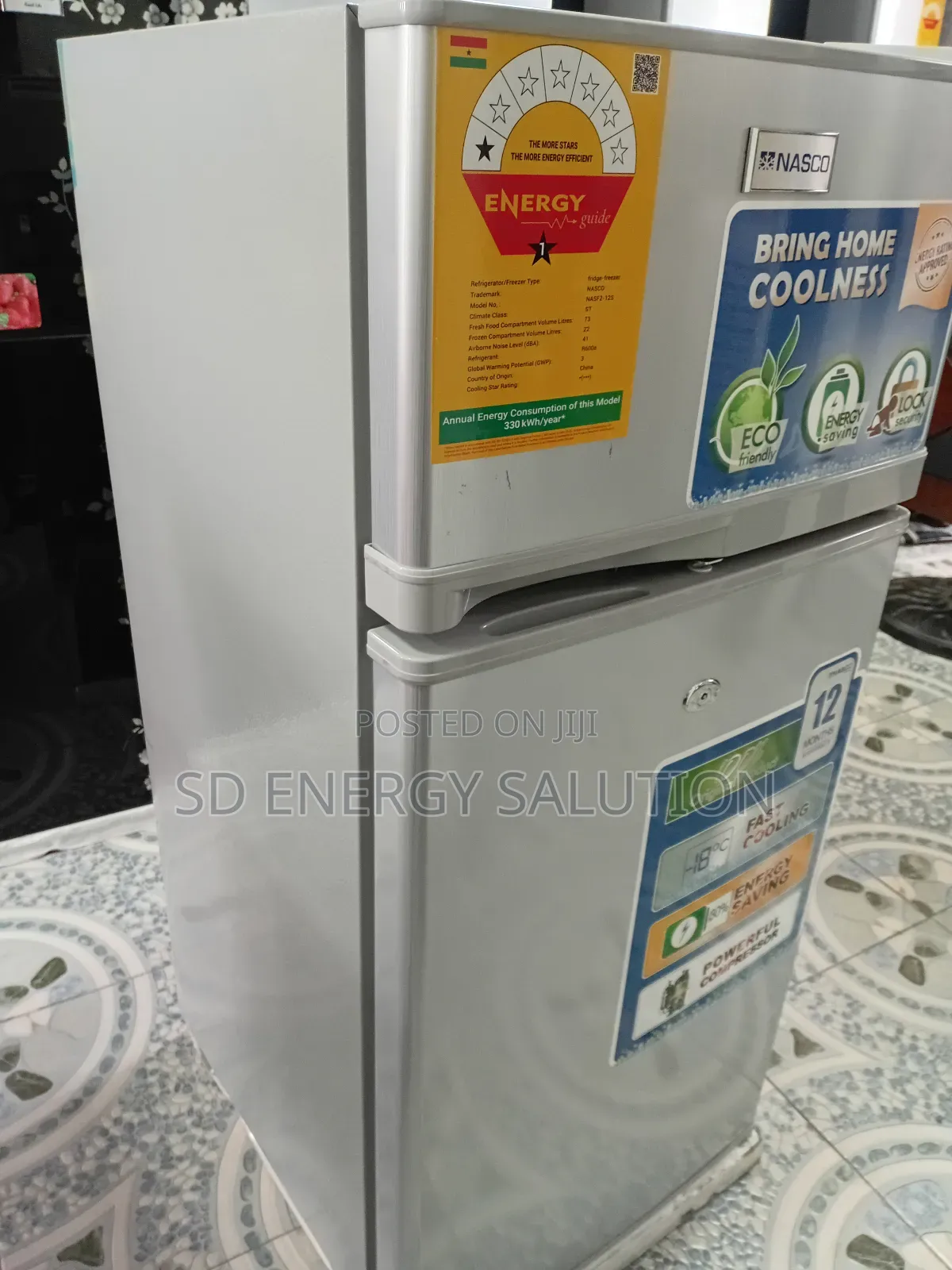 Magnetic Nasco Fridge Freezer Model Nasf2-14s Nasco