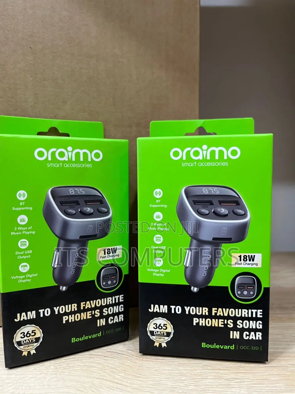 Oraimo Boulevard 3 in 1 Car Charger 18w