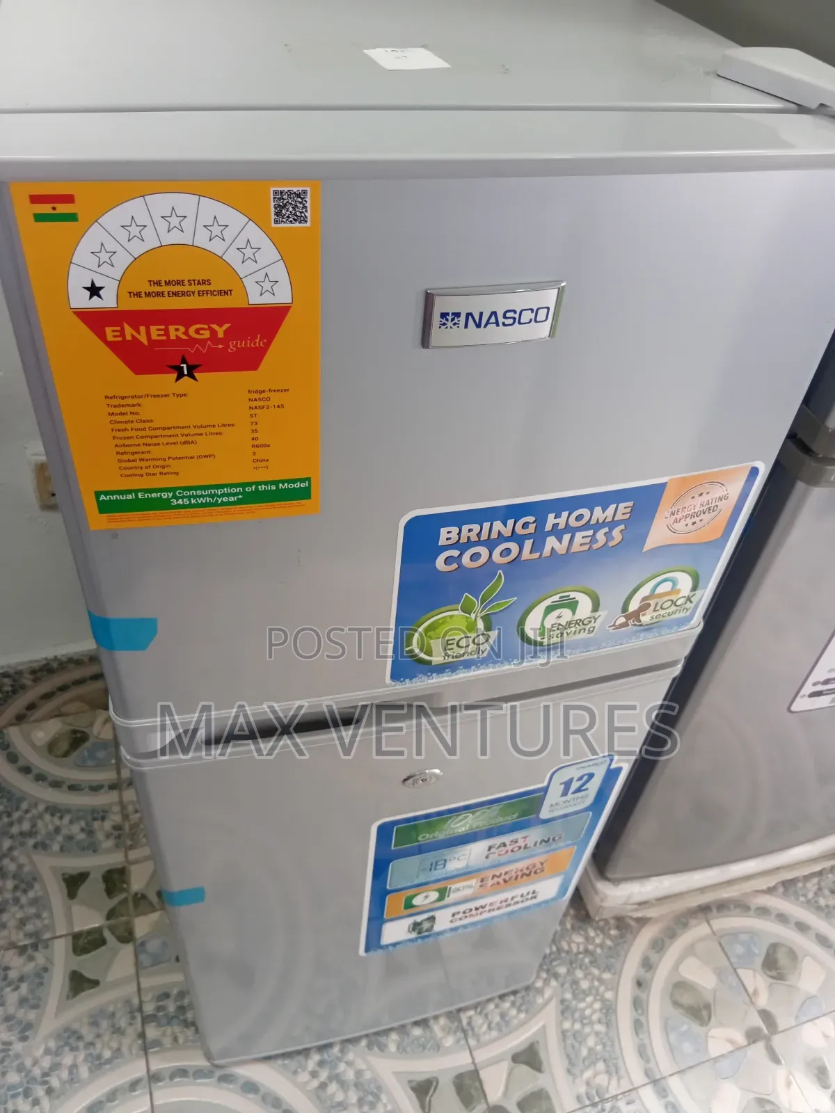 Sleek Nasco Fridge Freezer Nasf2-14s Systematic Set 108l