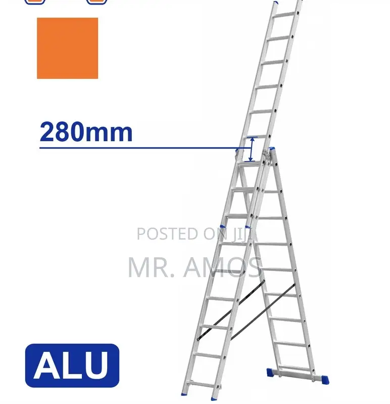 3x9 3 Section Aluminum Extension Ladder - Wld6h39
