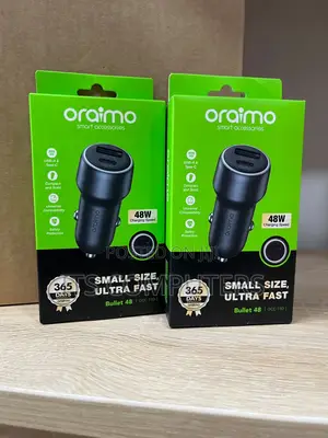 Oraimo Bullet 48w 2 in 1 Car Charger (Usb and Typec)