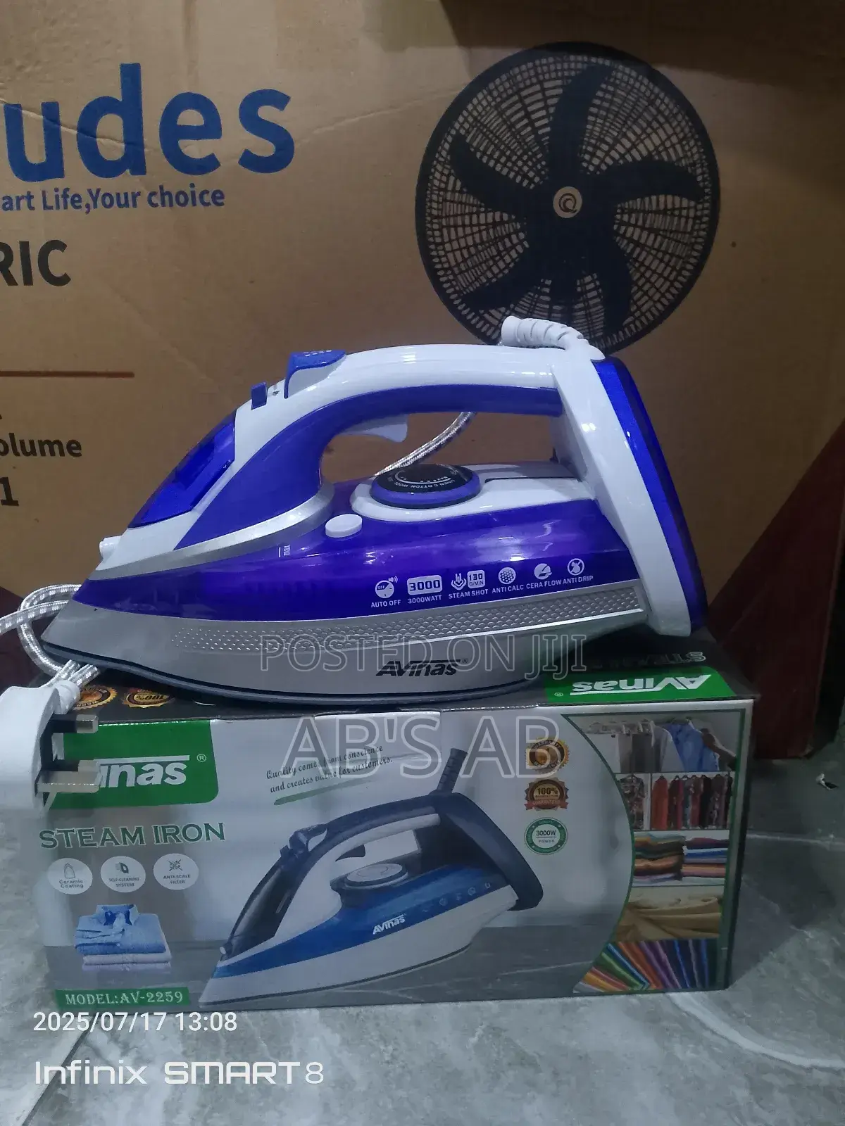 Avinas Steam Iron 3000w
