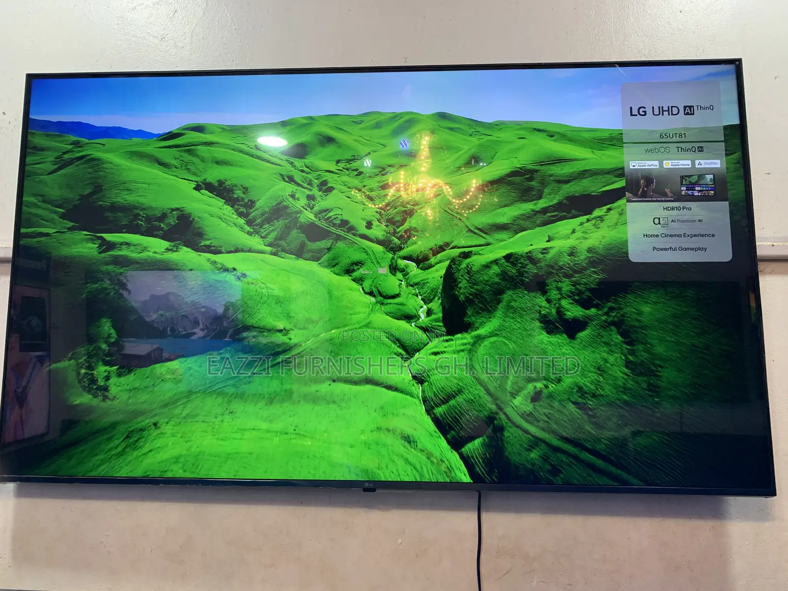 2024/25 Lg 65 Inches 65ut81 Small Uhd HDR Satellite Uk Tv