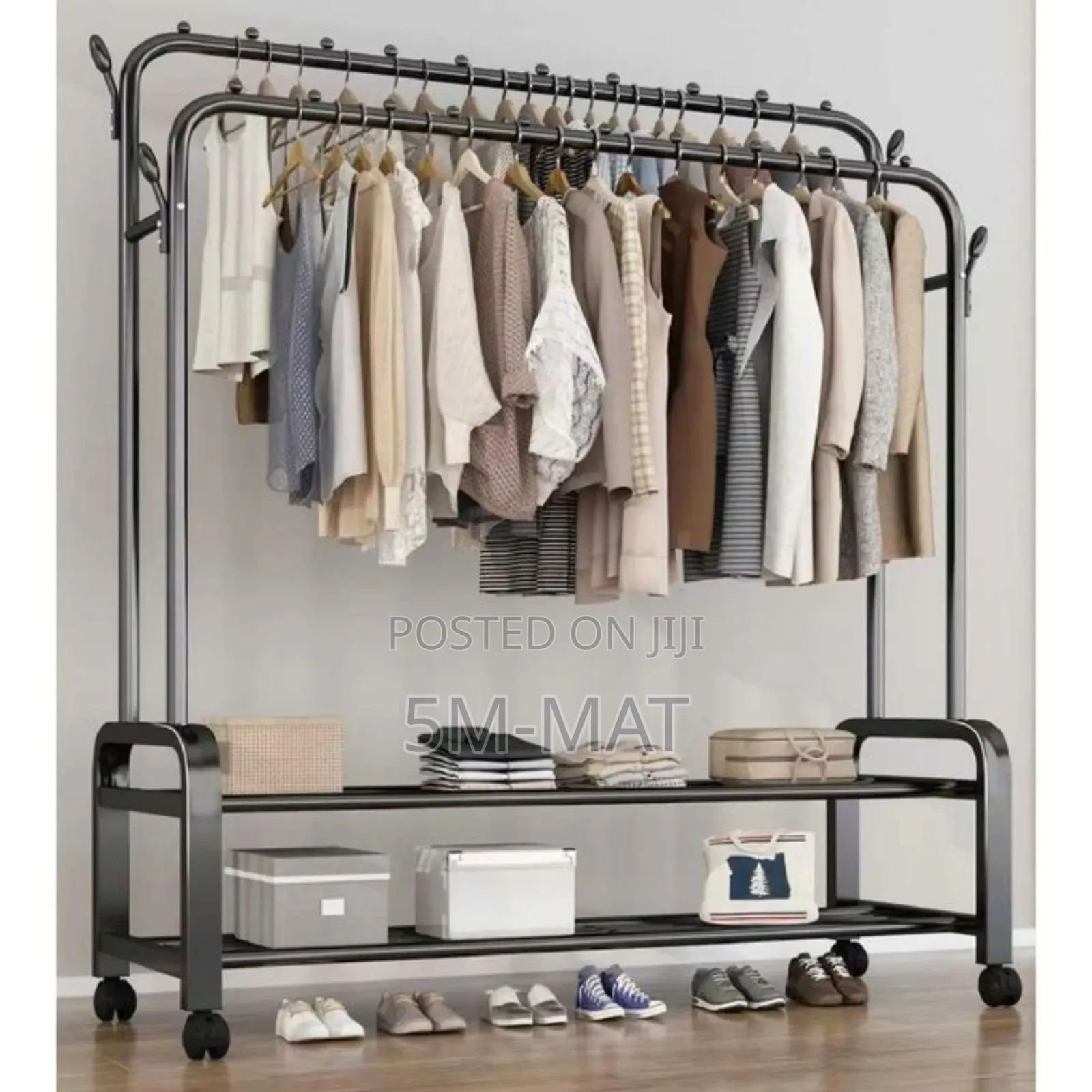 Strong Pipe Double Hanging Space Rack for sale - 5M-Mat Price: GH₵ 360 ...