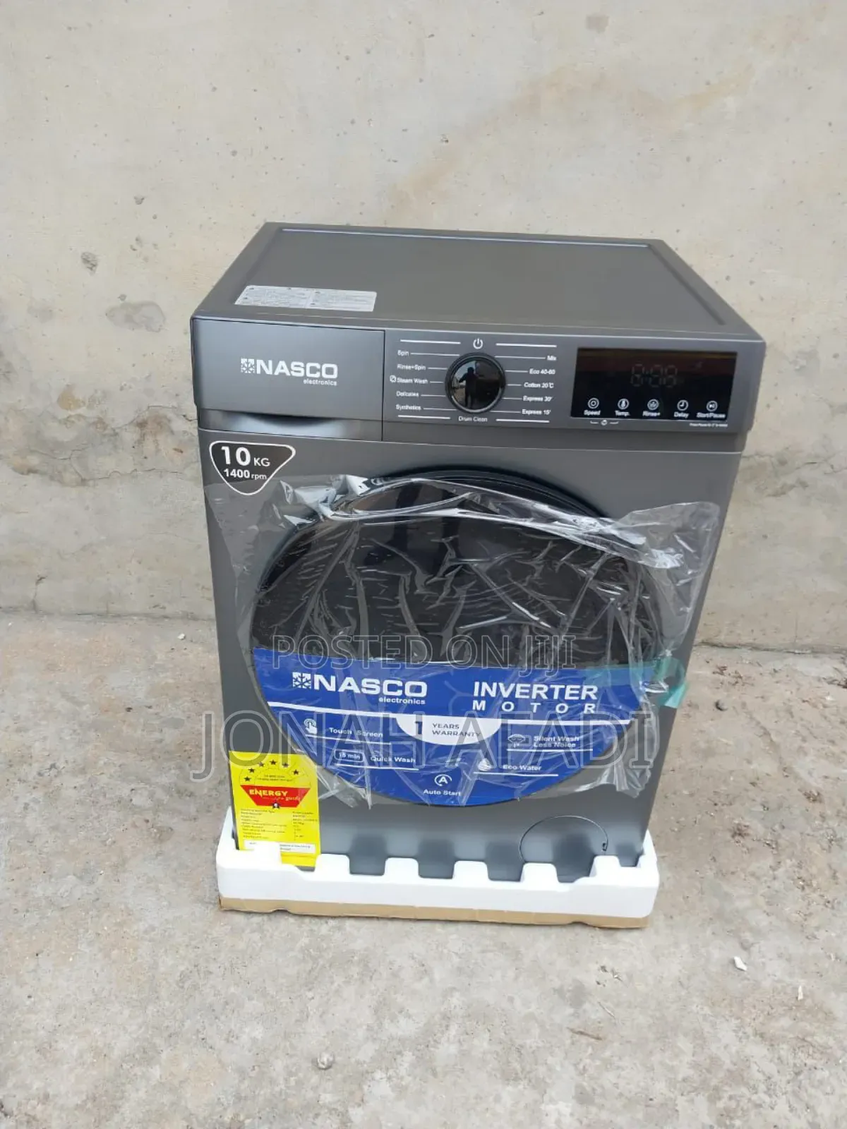 Nasco 10kg Front Load Full Auto Washing Machine