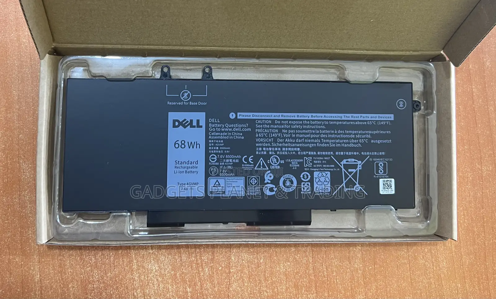 4gvmp Replacement Laptop Battery Compatible for Dell Laptops