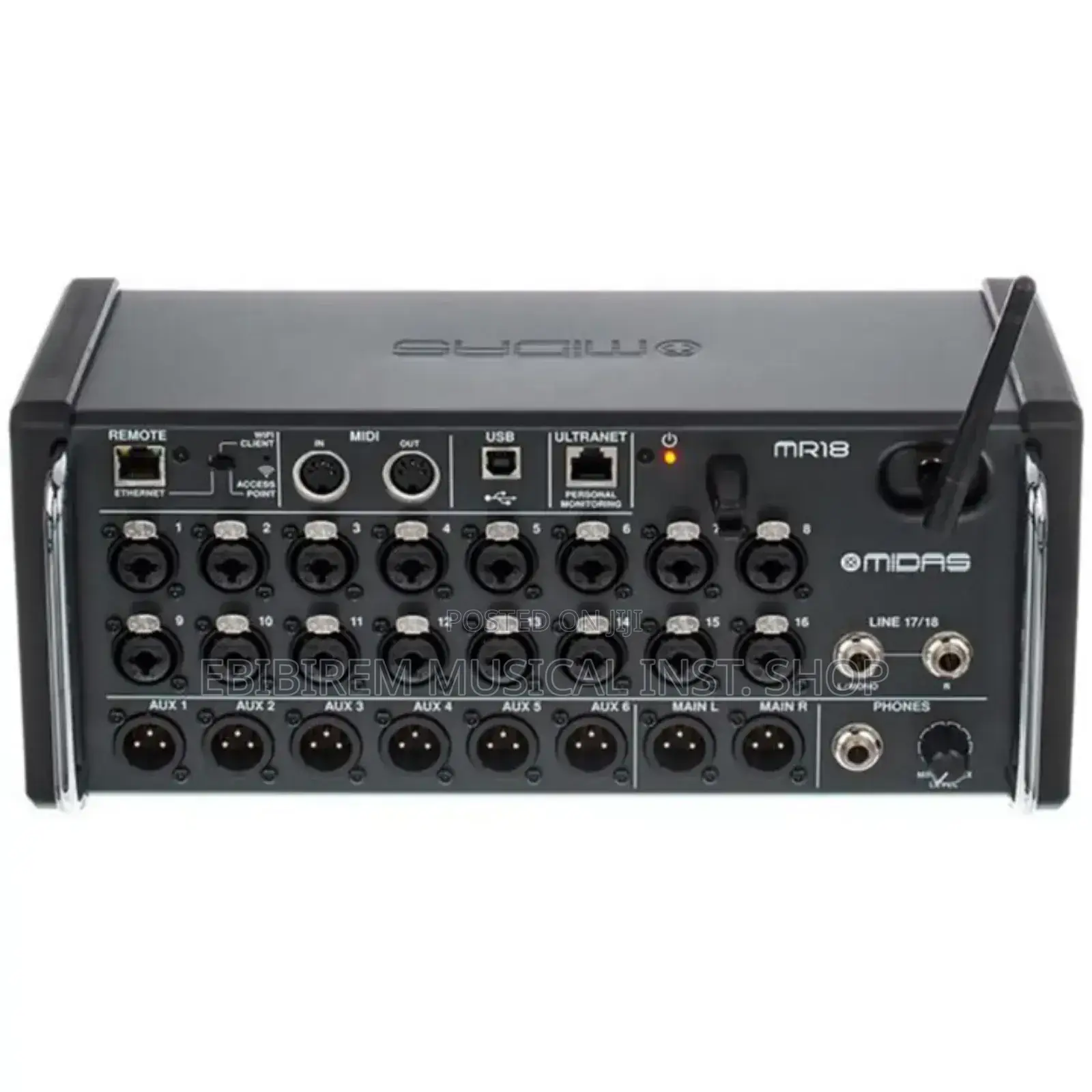 Midas Mr18 Digital Mixer Studio Speaker 18 Inputs