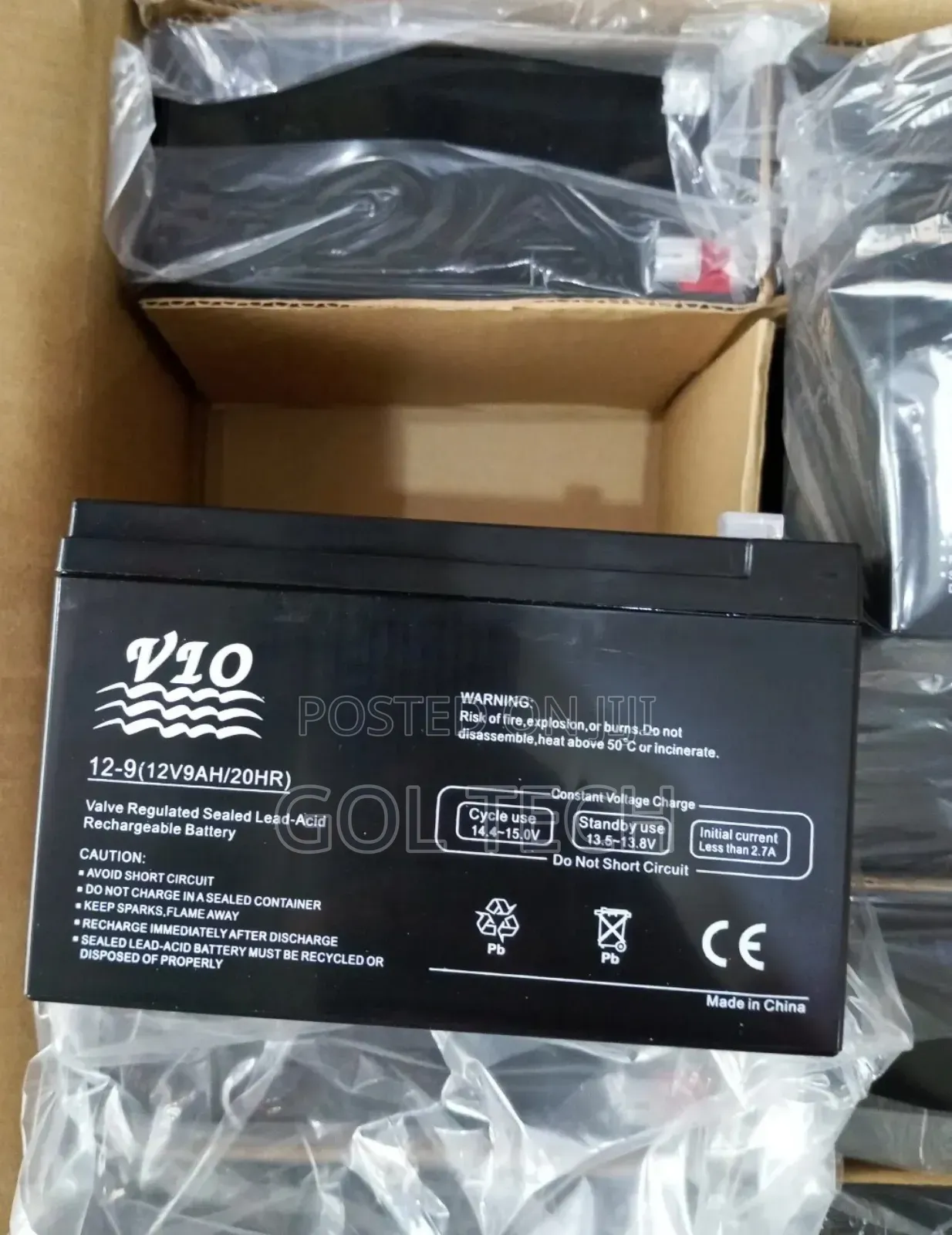 12v9ah Ups Battery 20hr Vio Original 12v/9ah/20hr