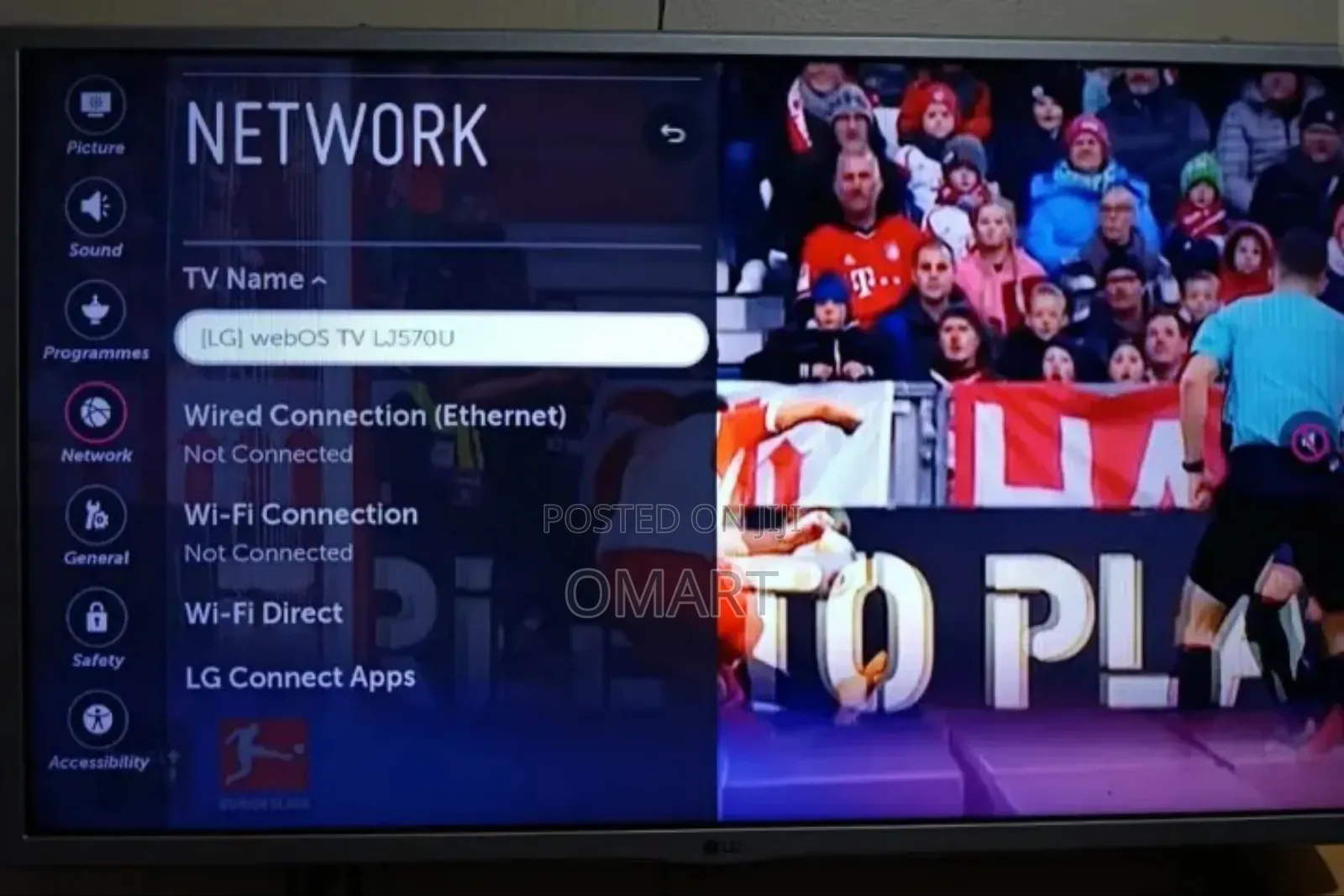 Lg 32” Smart Tv (Model: Lj570u)