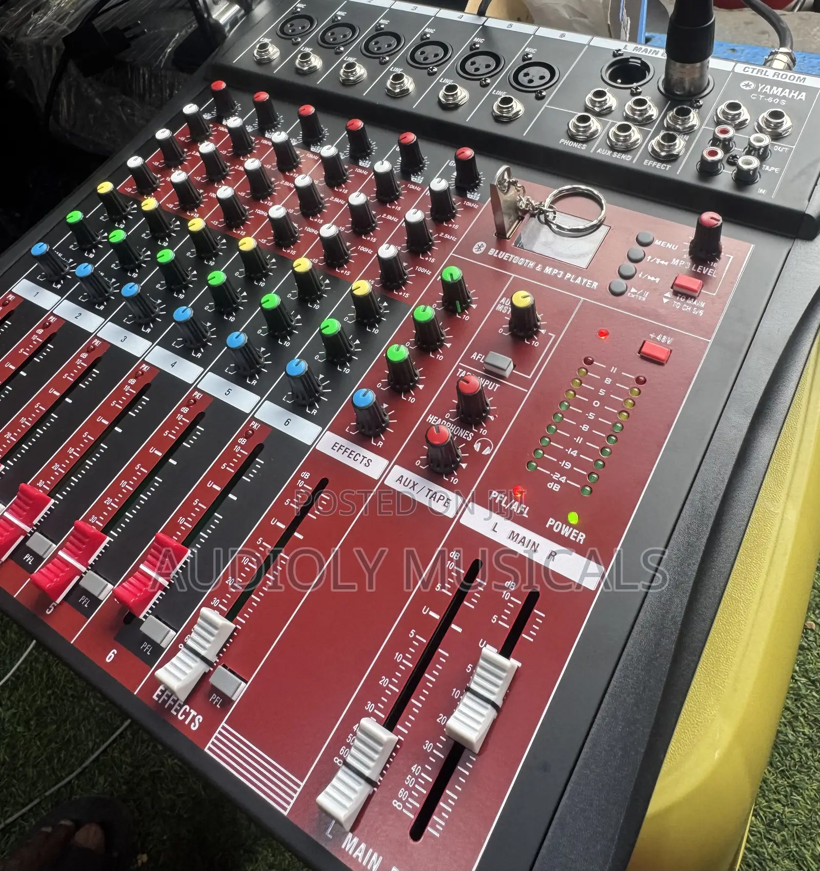 Professional Mixing Console 6- Channel With Sound Card