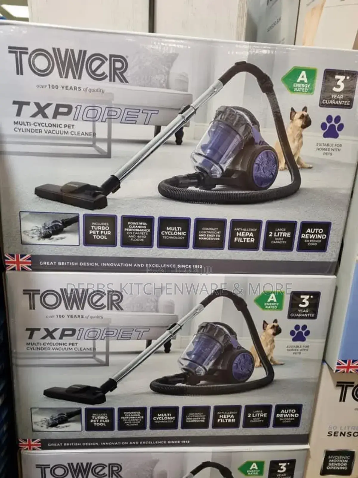 Tower Bagless Cylinder Vacuum Cleaner Uk