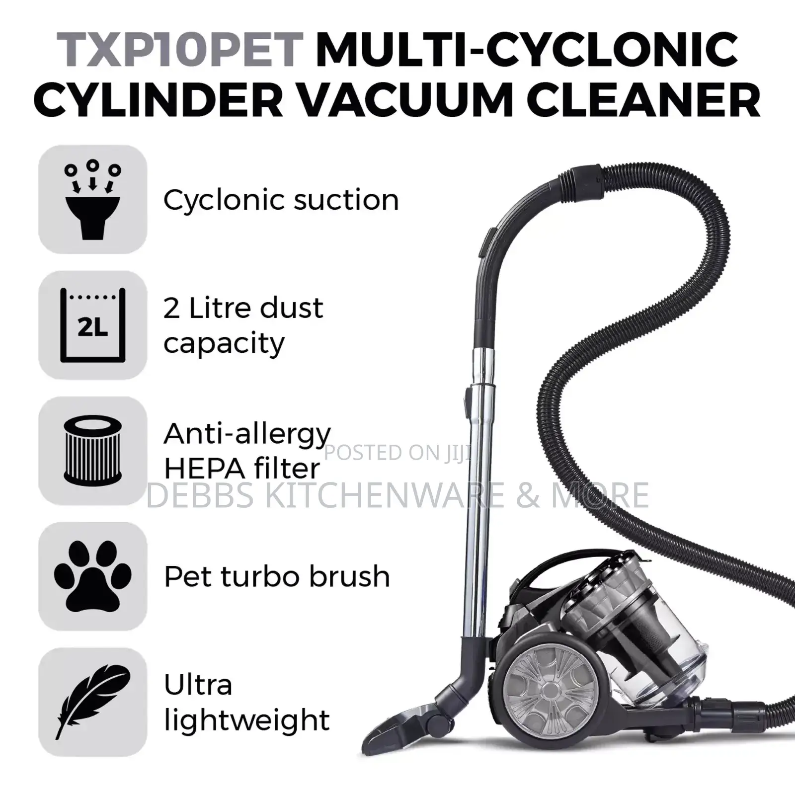 Tower Bagless Cylinder Vacuum Cleaner Uk