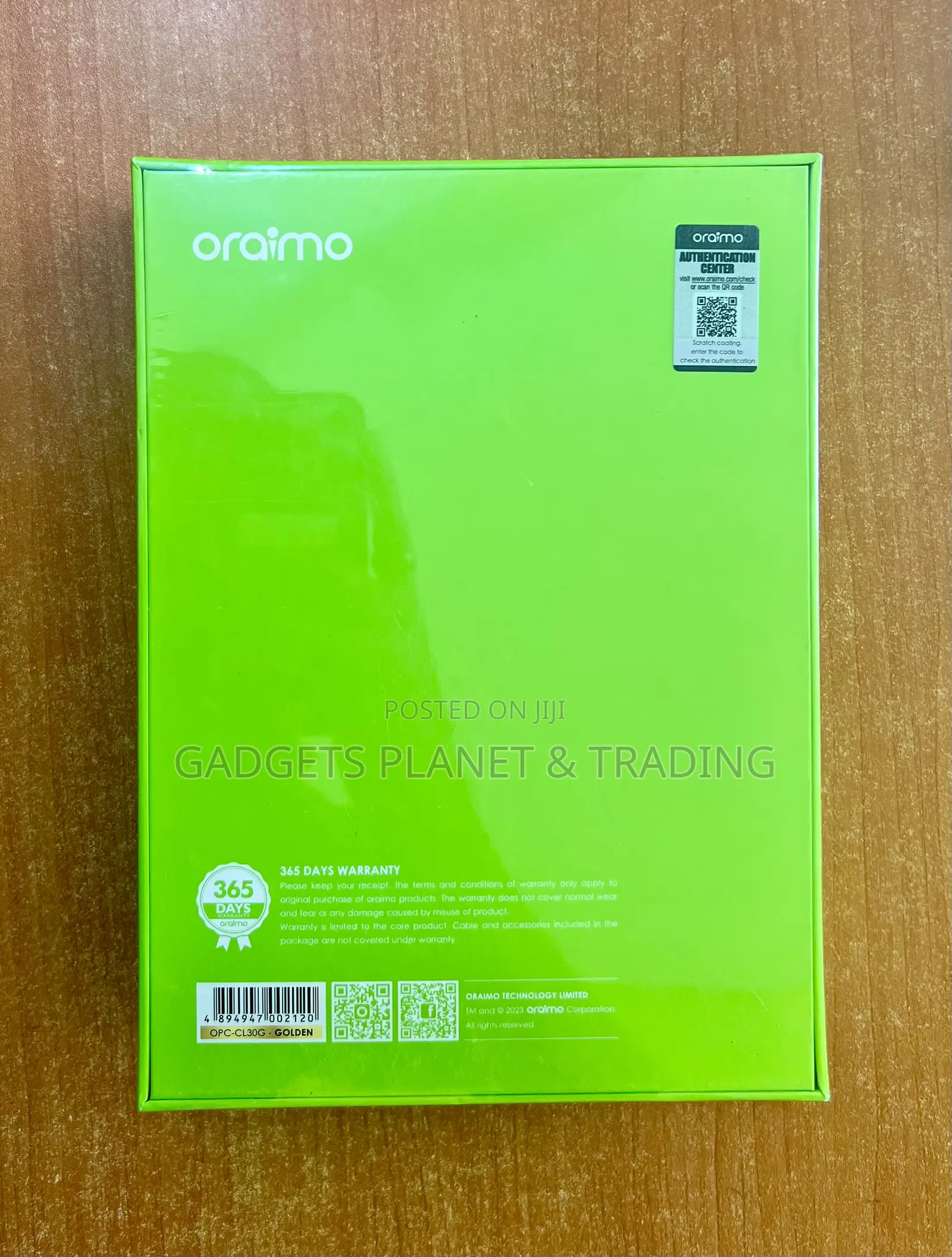 Oraimo Professional Hair Smart Clipper2 Gold Version - Cl30g
