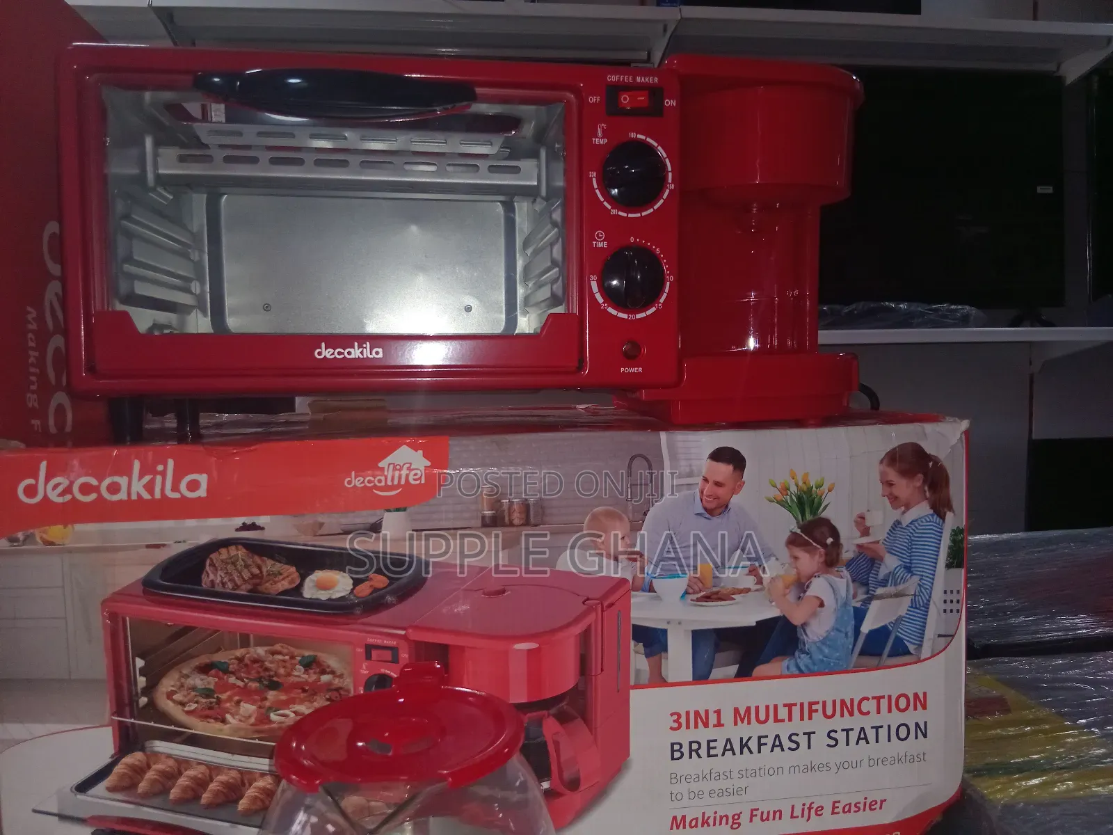 3 in 1 Mini Breakfast Machine, Decakila Breakfast Station