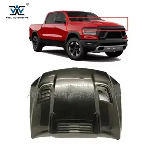 Dodge Ram1500 Glossy Black Grille Trim Upper Moulding 19-23