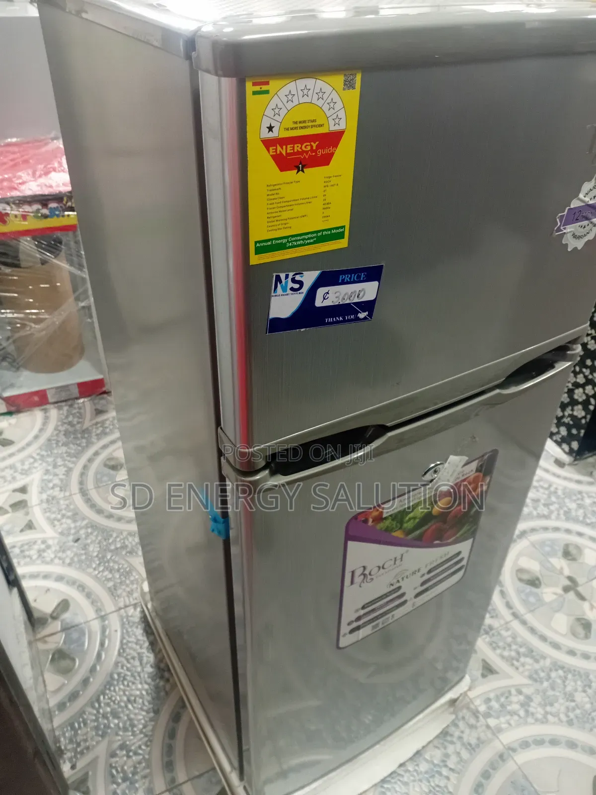 Blissful Roch Nature Fresh Fridge Freezer Model 140t-B