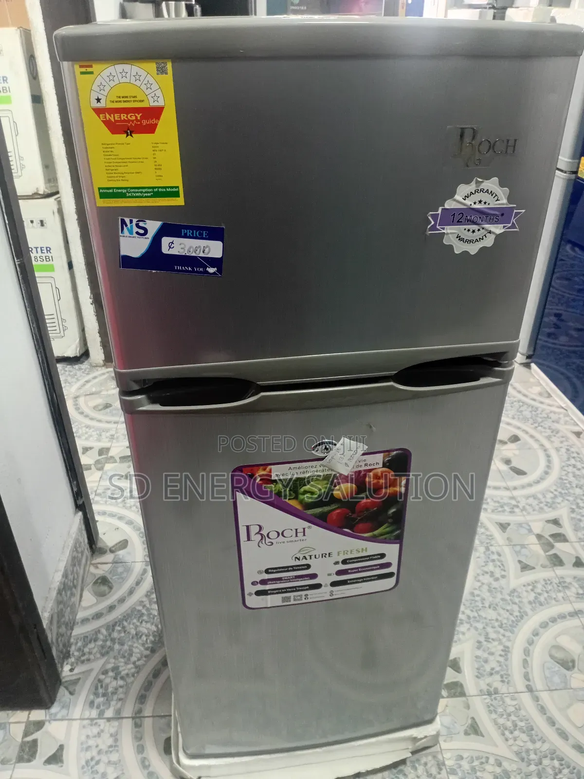 Incredible Roch Fridge Nature Fresh Freezer Model 140t-B
