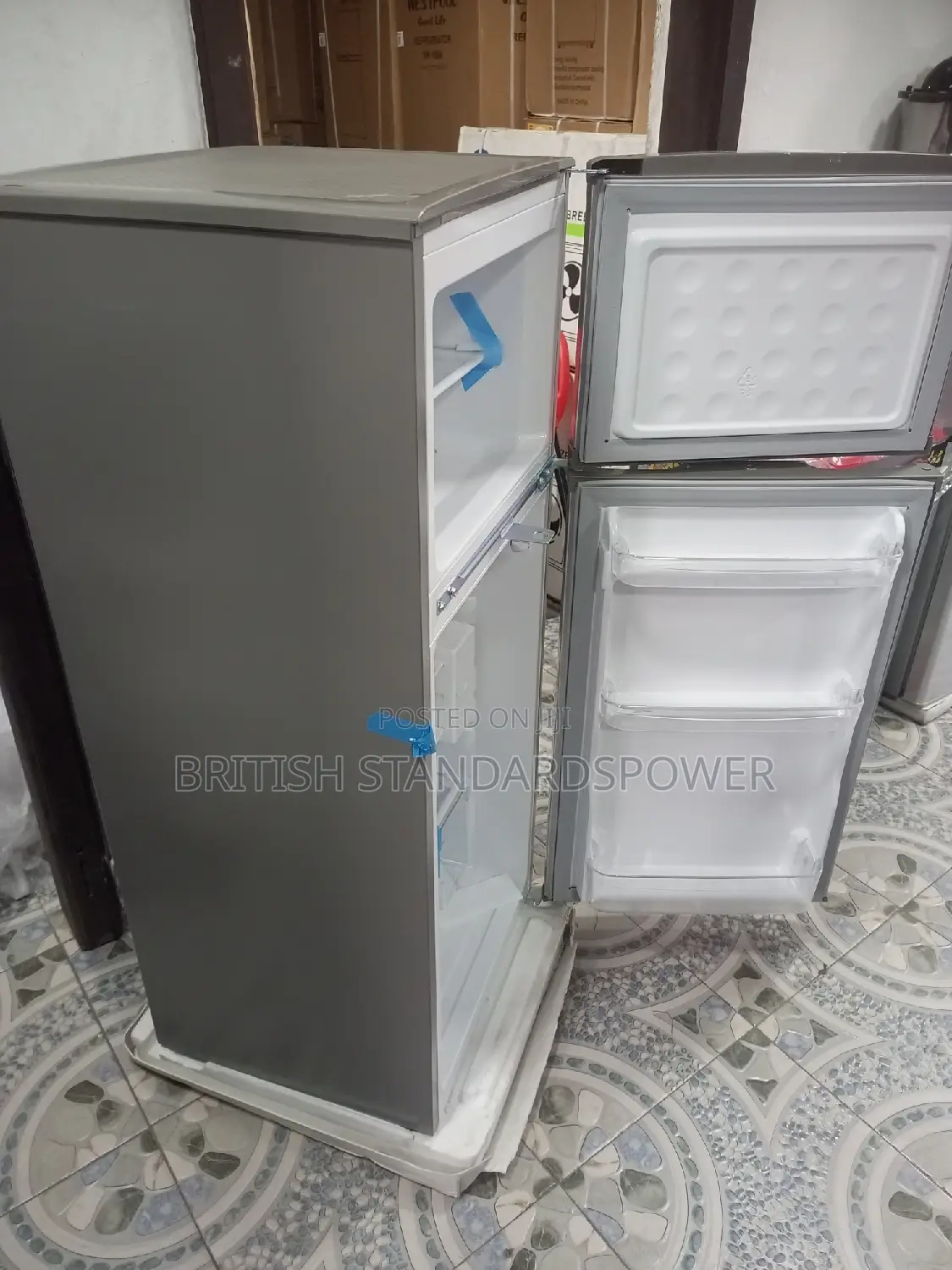 Enjoy the Coolness Roch Fridge Silver Color Top Freezer