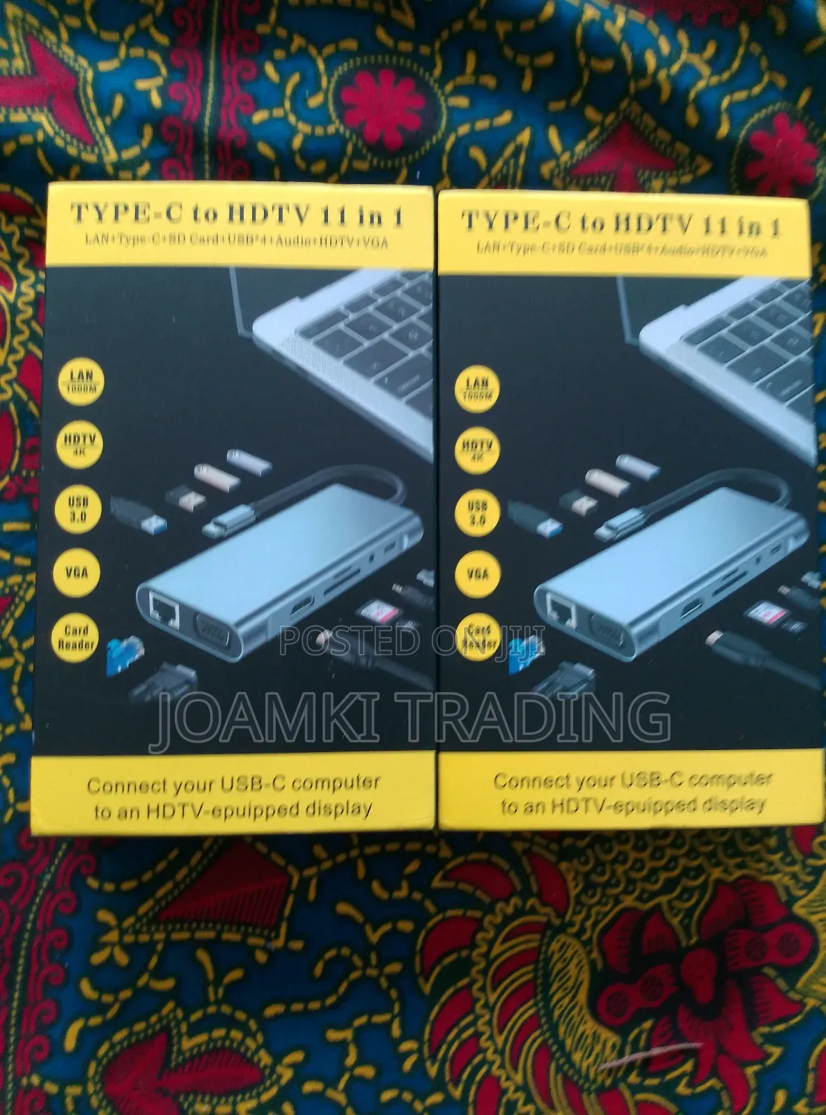 11 in 1 Usb C Hub 3.0 Splitter 4 Laptop, Vga/Hdmi/Rj45/Sd/Pd