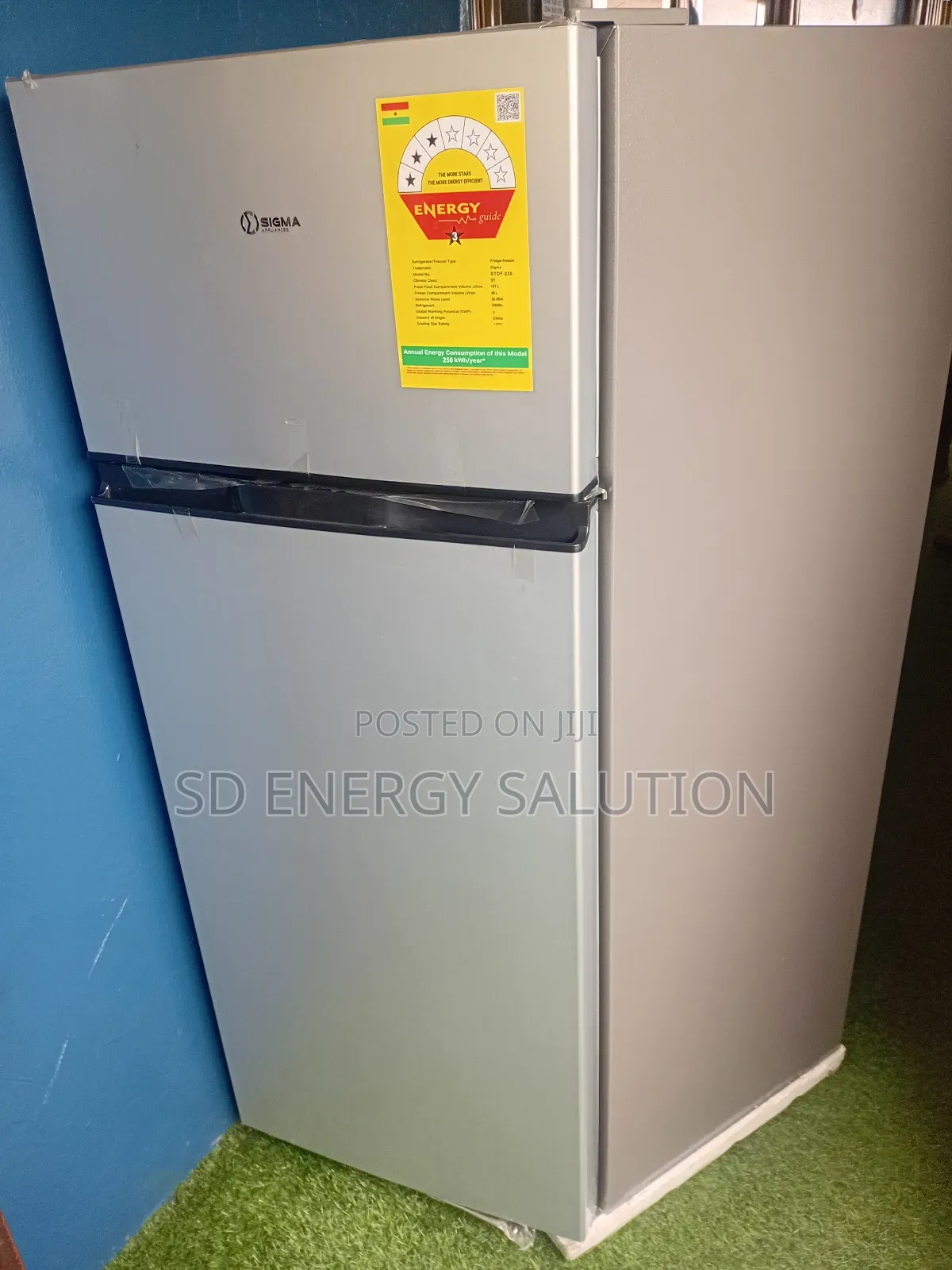 Amazing Flow Sigma Fridge Freezer 3 Stars Model STDF-220
