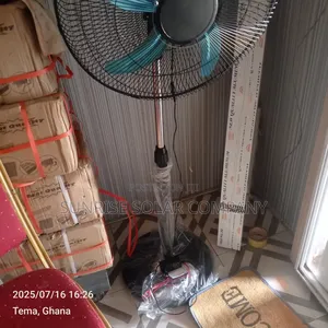 Solar Dc Stand Fan 12v 18 Inchs