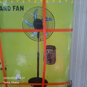 Solar Dc Stand Fan 12v 18 Inchs