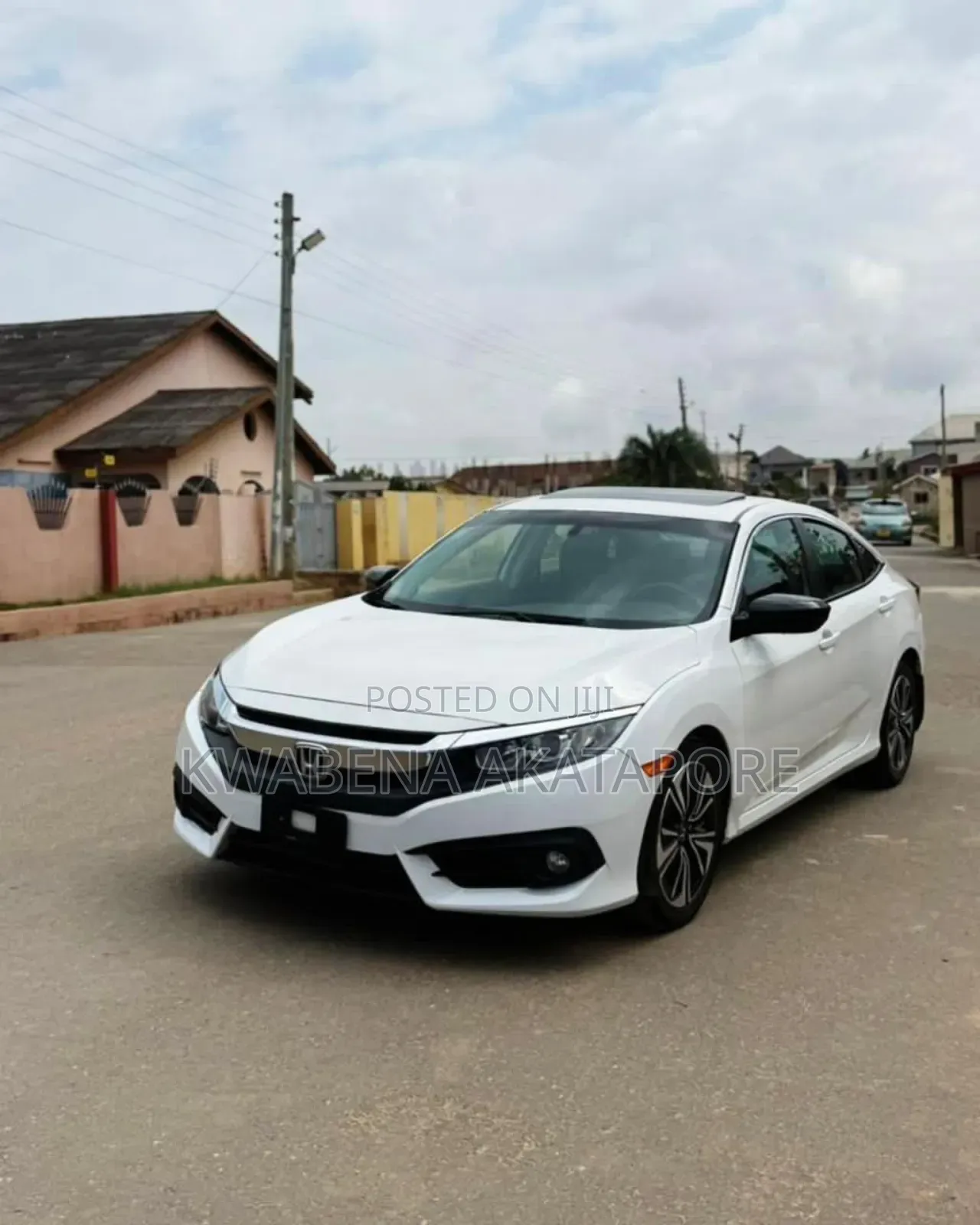 Honda Civic EX-L Sedan 2018 White
