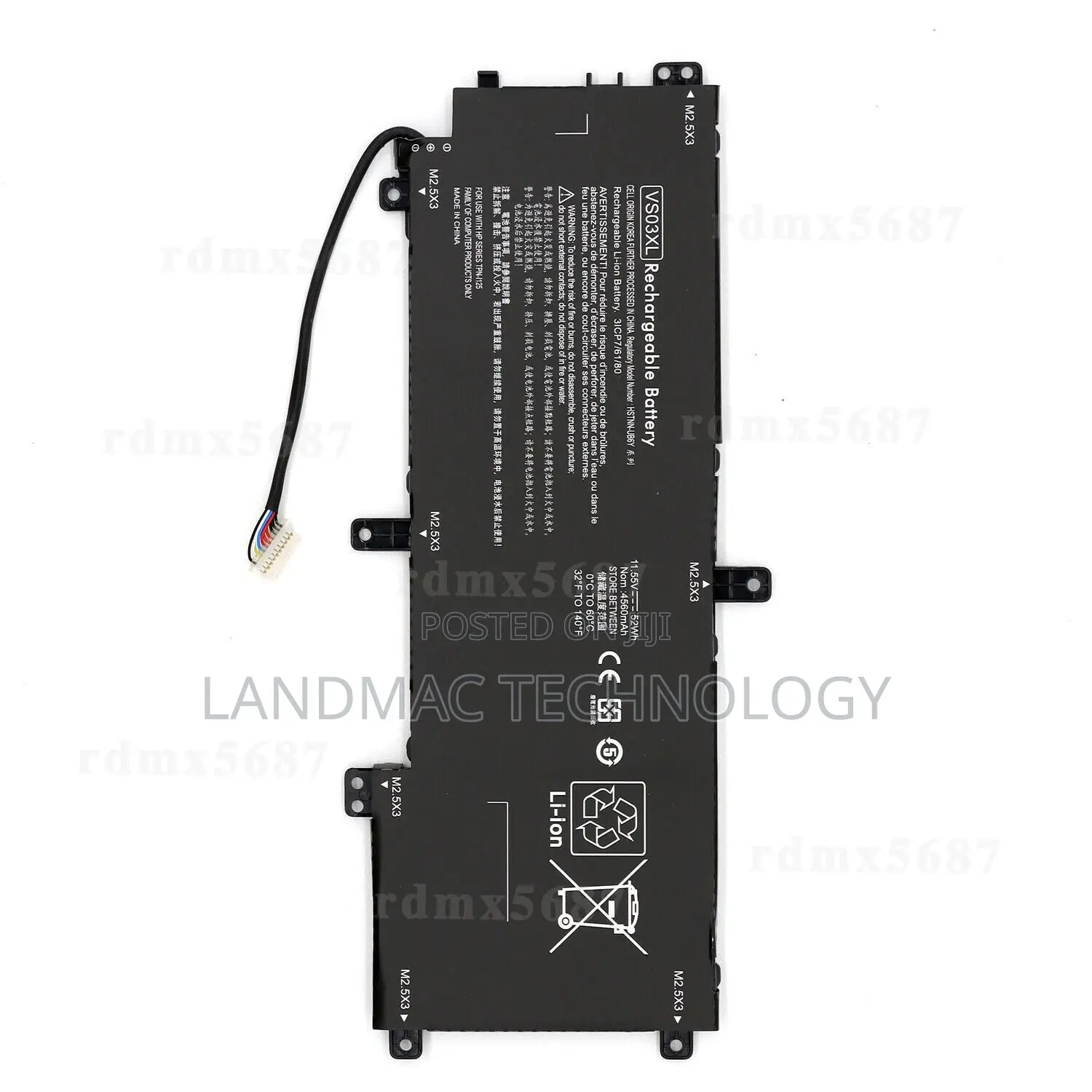 Original Hp Vs03xl Battery for Hp Envy