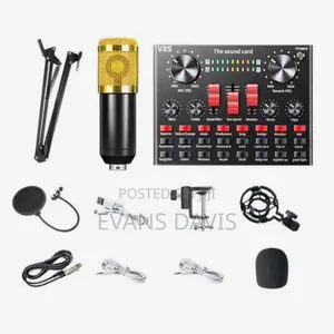 Bm800 Condenser Microphone With V8s Sound Card Set