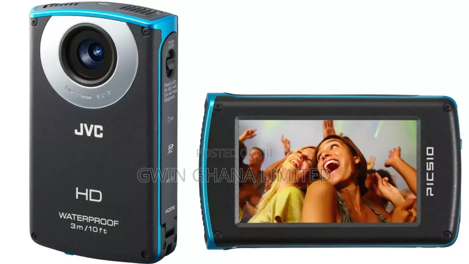 JVC Picsio Gc-Wp10au Waterproof Video Camera/Camcorder,Touch