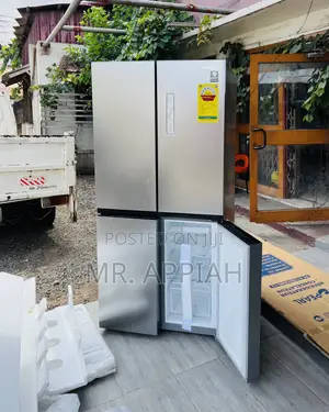 Unique Samsung Side by Side Electric 4 Door Fridge(Gray) 