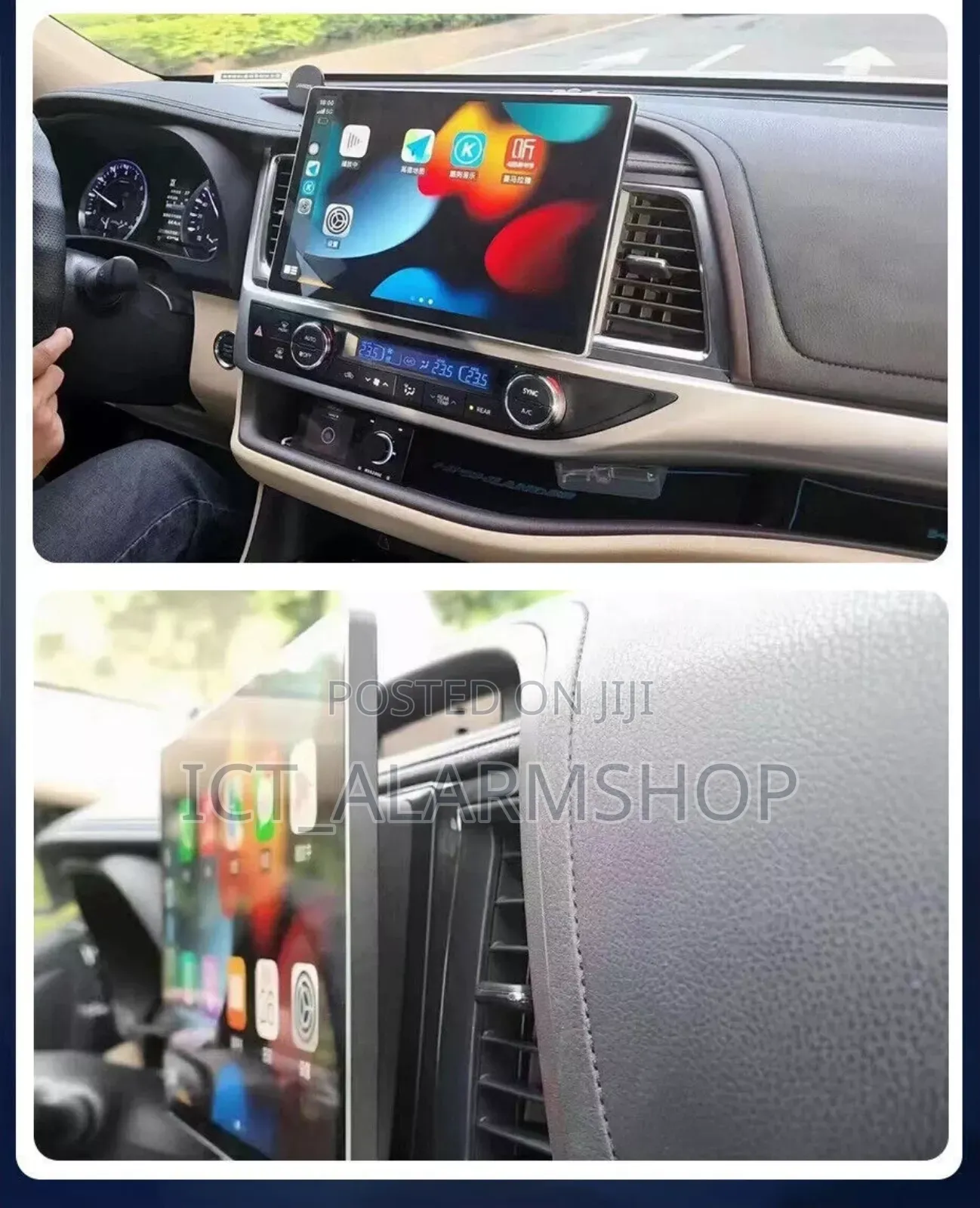 13.1" Qled Android Car Radio Carplay 4g Toyota Highlander