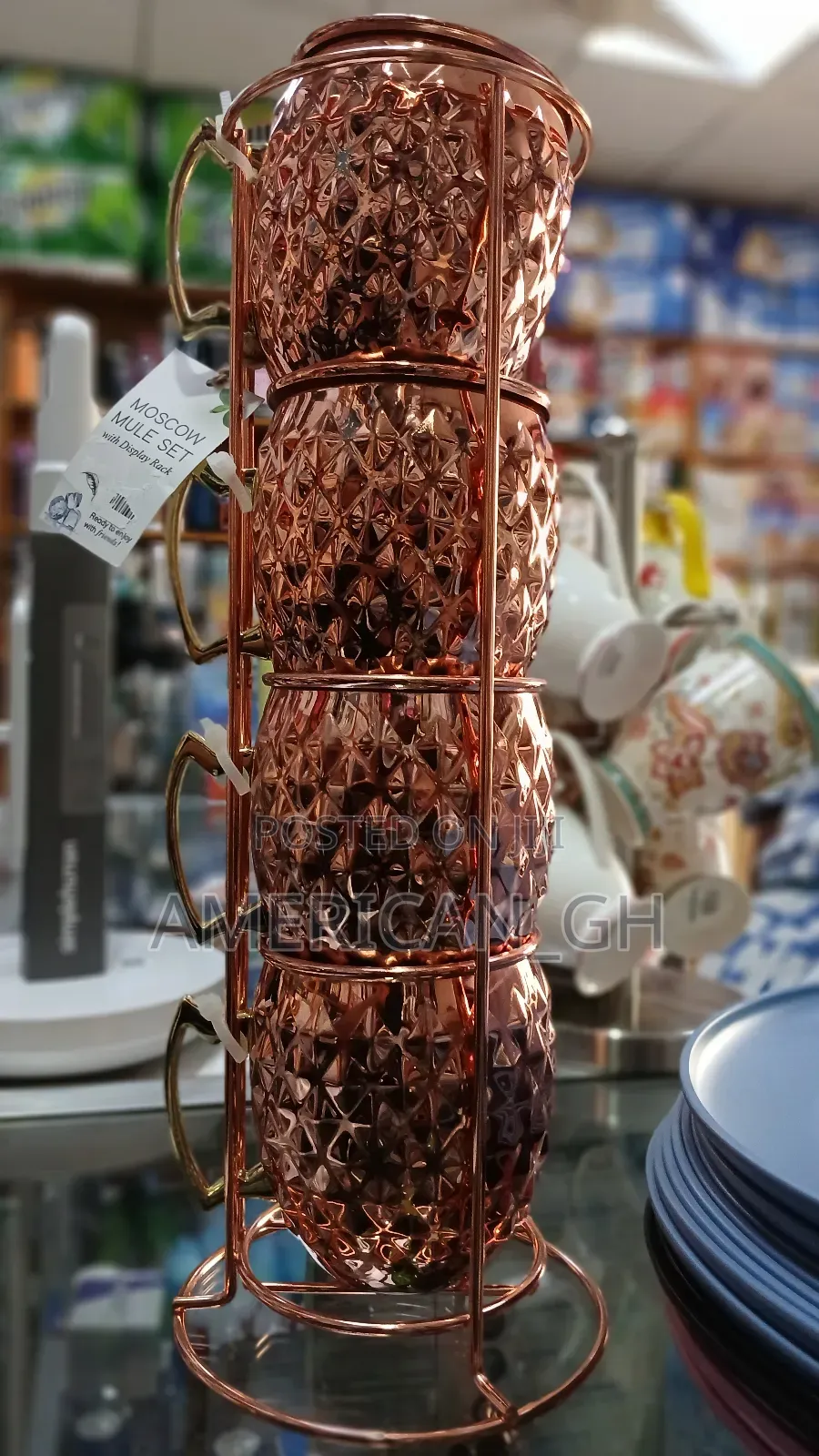 Moscow Mule Set With Display Rack