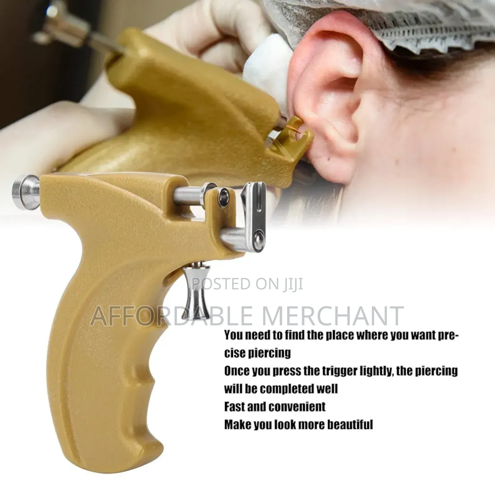 Professional Stainless Steel Ear Piercing Gun Kit,
