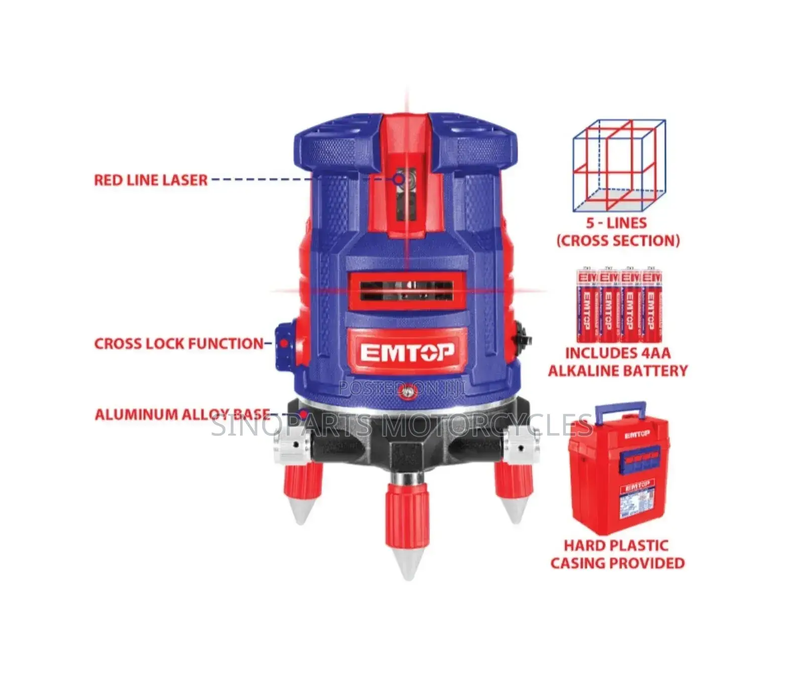 Esle53001 Self-Leveling Line Laser(Red Laser Beams) Pro 30m