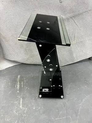 Quality Tempered Glass Preaching Pulpit Stand for Church