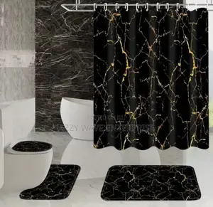 4 in 1 Bathroom Curtains and Doormat
