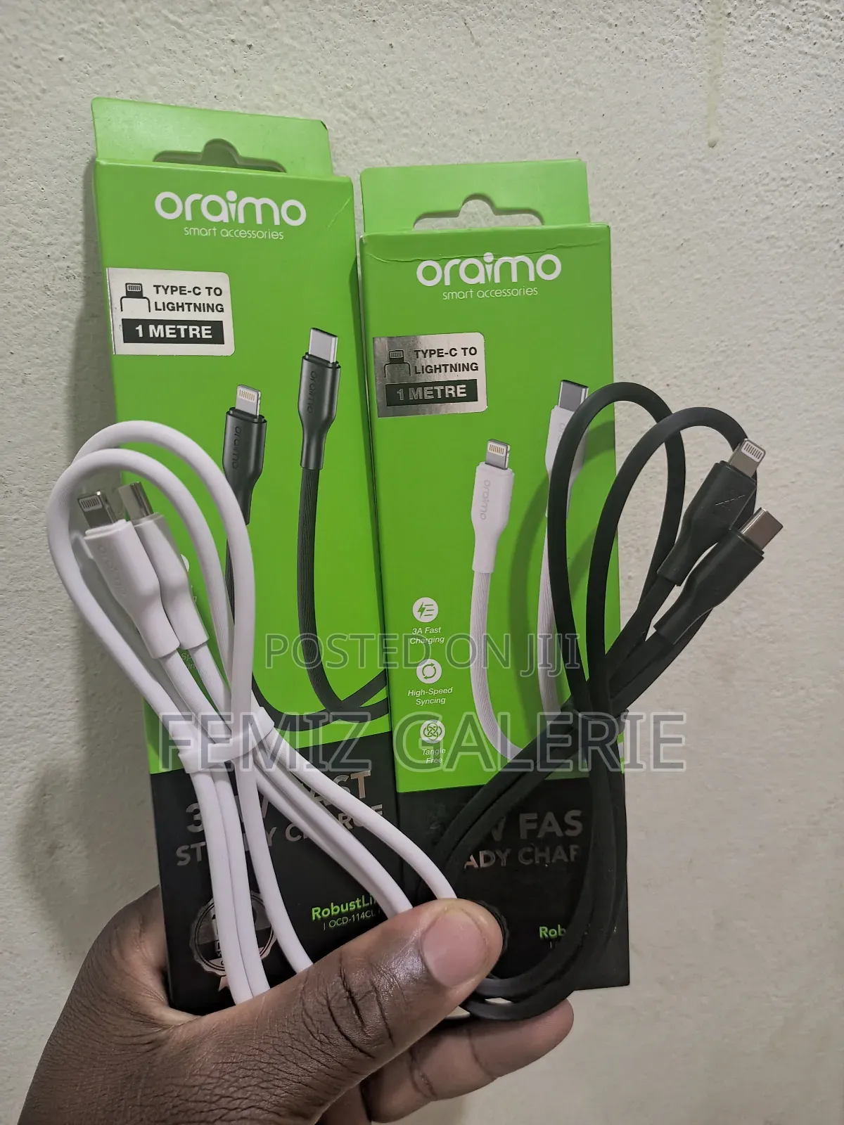 Oraimo Robustline Type-C to Lightning 2.4a Data Cable