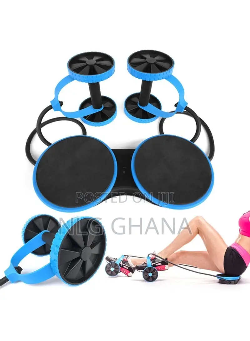 Double Ab Wheel Roller Set Muscle Trainer Home Tvx11301
